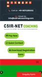 Mobile Screenshot of csirnetcoaching.com