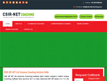 Tablet Screenshot of csirnetcoaching.com